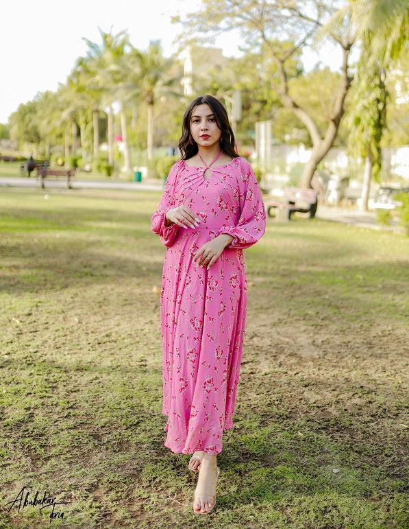 CANDY TWIST PLEATED DRESS