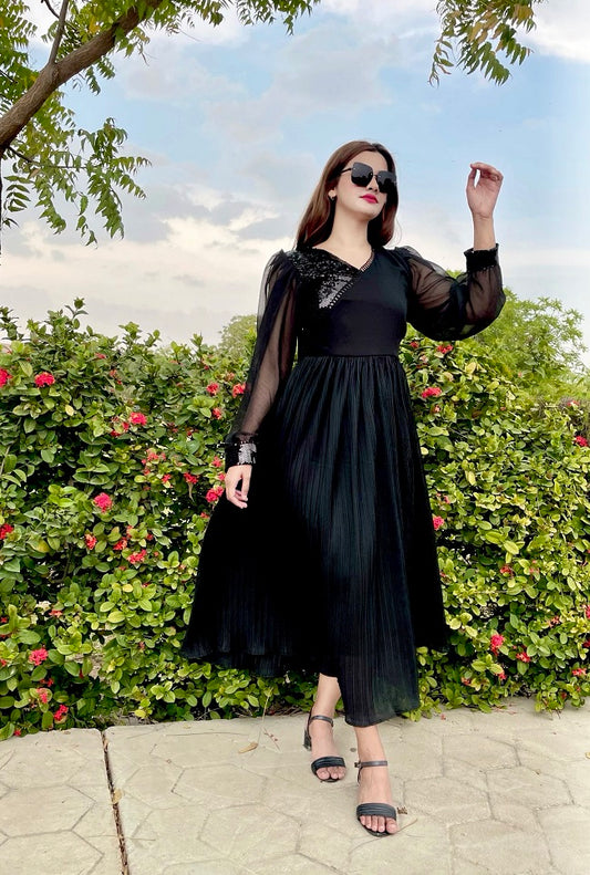 BLACK ULTIMATE CATCHY DRESS