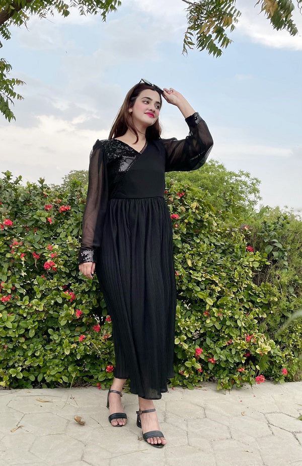 BLACK ULTIMATE CATCHY DRESS