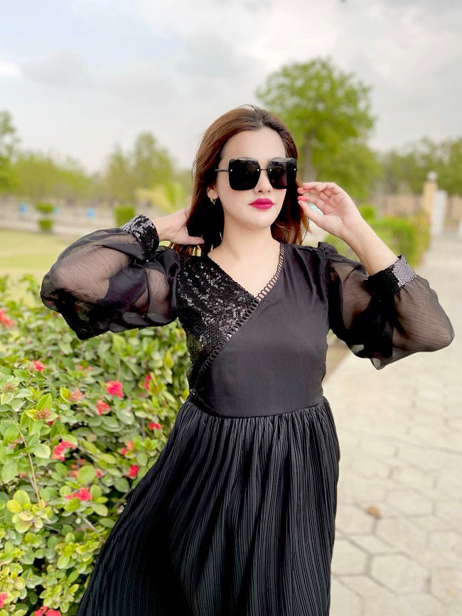 BLACK ULTIMATE CATCHY DRESS
