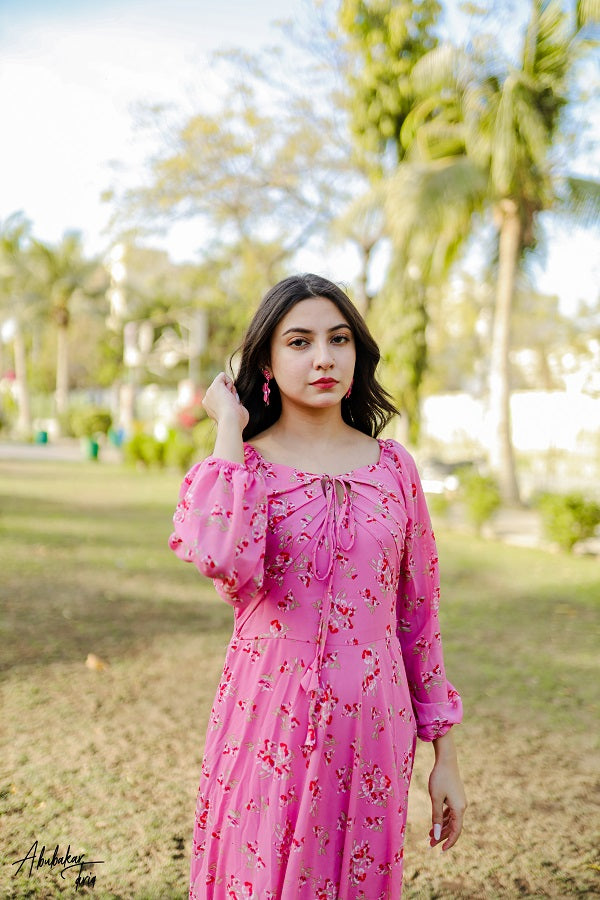 CANDY TWIST PLEATED DRESS