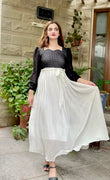 CHIC BLACK AND WHITE DRESS
