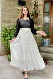 CHIC BLACK AND WHITE DRESS