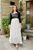 CHIC BLACK AND WHITE DRESS