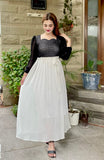 CHIC BLACK AND WHITE DRESS