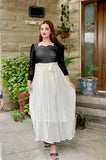 CHIC BLACK AND WHITE DRESS