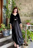 BLACK VELVET KAFTAN