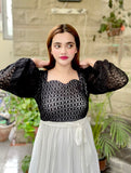 CHIC BLACK AND WHITE DRESS