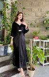 BLACK VELVET KAFTAN