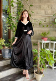 BLACK VELVET KAFTAN