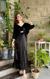 BLACK VELVET KAFTAN