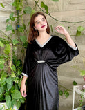 BLACK VELVET KAFTAN