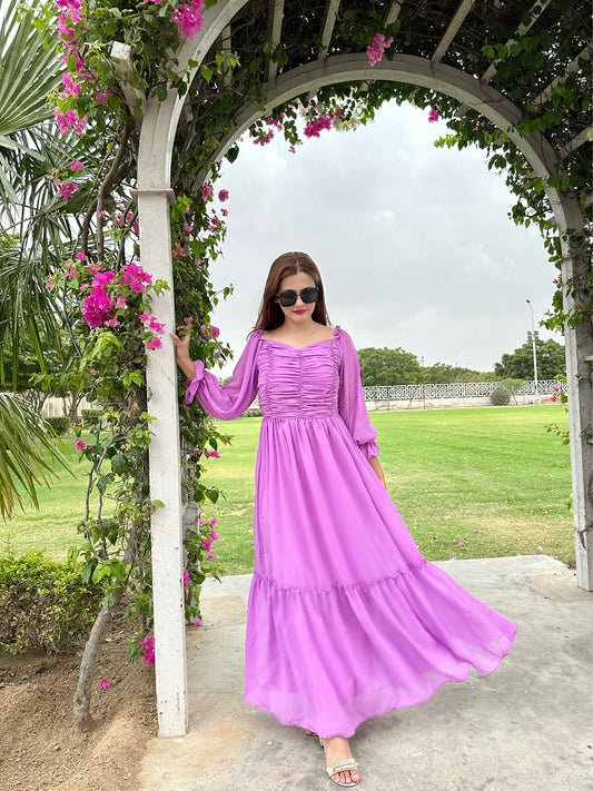 EMPRESSIVE LILAC DRESS