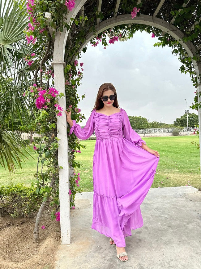 EMPRESSIVE LILAC DRESS