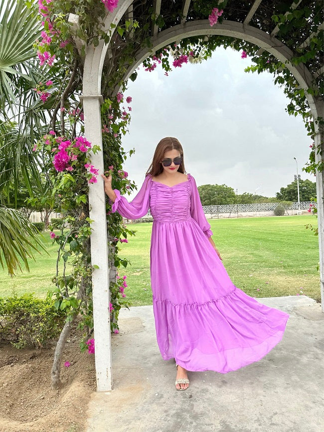 EMPRESSIVE LILAC DRESS