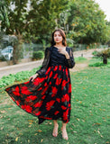 BLACK ROSE DRESS