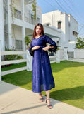 ROYAL BLUE STRIPE VELVET