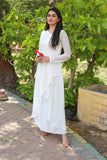 WHITE SEQUENCE FROCK