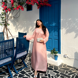 PRETTY ADIRE STRAIGHT KAFTAN DRESS