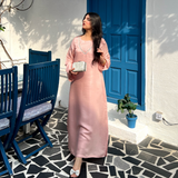 PRETTY ADIRE STRAIGHT KAFTAN DRESS