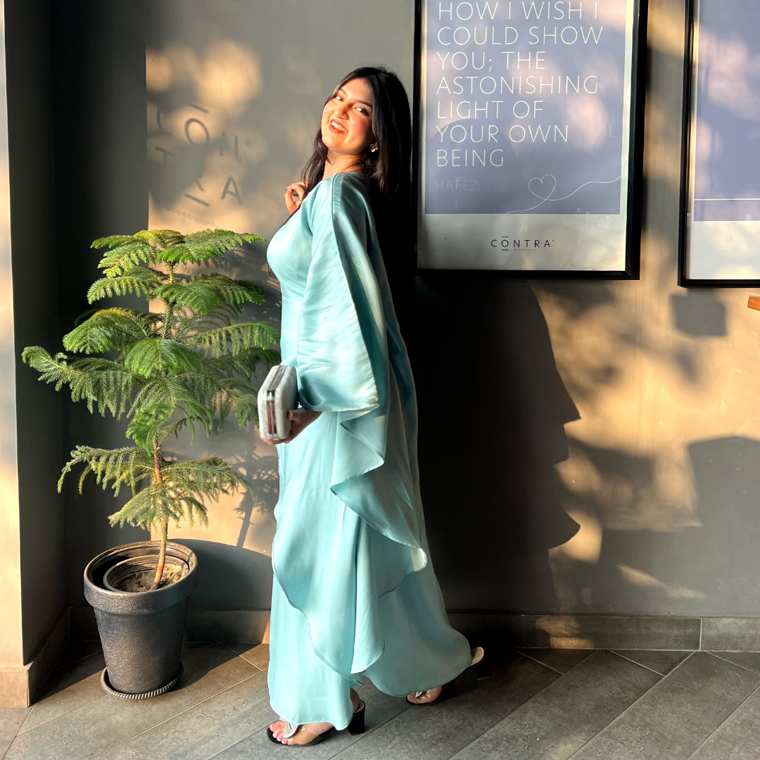 GLIMMER LAVA  BUTTERFLY KAFTAN DRESS