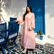 PRETTY ADIRE STRAIGHT KAFTAN DRESS