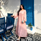 PRETTY ADIRE STRAIGHT KAFTAN DRESS