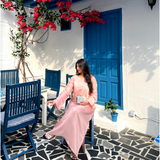 PRETTY ADIRE STRAIGHT KAFTAN DRESS