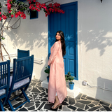 PRETTY ADIRE STRAIGHT KAFTAN DRESS