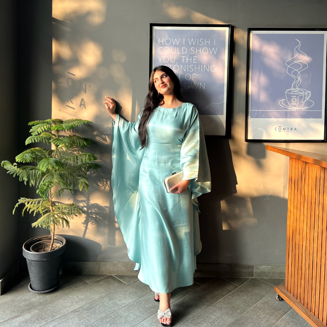 GLIMMER LAVA  BUTTERFLY KAFTAN DRESS