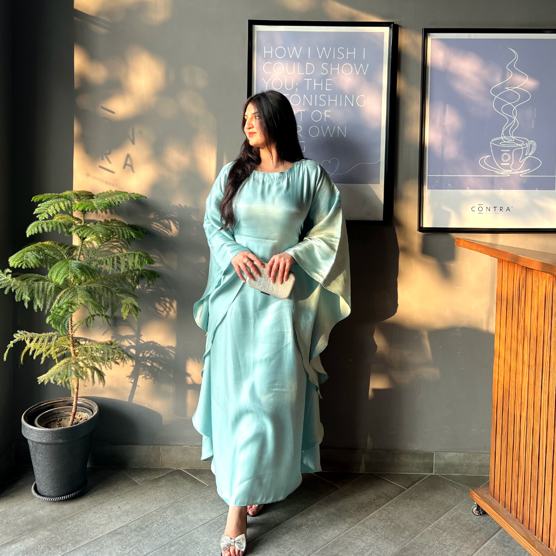 GLIMMER LAVA  BUTTERFLY KAFTAN DRESS