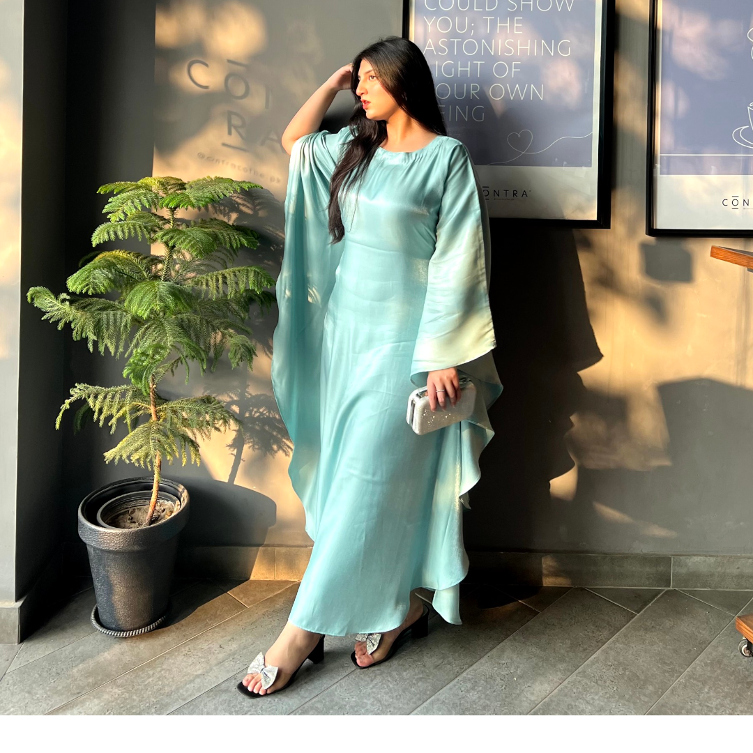 GLIMMER LAVA  BUTTERFLY KAFTAN DRESS