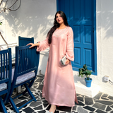 PRETTY ADIRE STRAIGHT KAFTAN DRESS