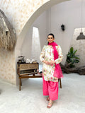 FARSHI FLAMINGO CUTWORK DRESS