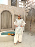 EMBROIDERED CLASSIC WHITE DRESS