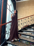 CAPE SHAWL CHIFFON DRESS