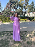 LILAC SIDE KNOT DRESS