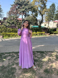 LILAC SIDE KNOT DRESS