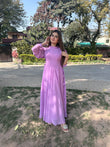 LILAC SIDE KNOT DRESS