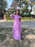 LILAC SIDE KNOT DRESS