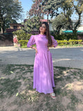 LILAC SIDE KNOT DRESS