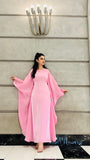 PINK SHEESHA SILK KAFTAN
