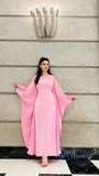 PINK SHEESHA SILK KAFTAN