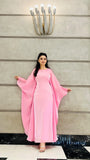 PINK SHEESHA SILK KAFTAN
