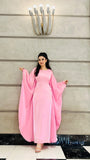 PINK SHEESHA SILK KAFTAN