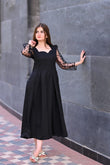 BLACK POLKA DOTS SLEEVES