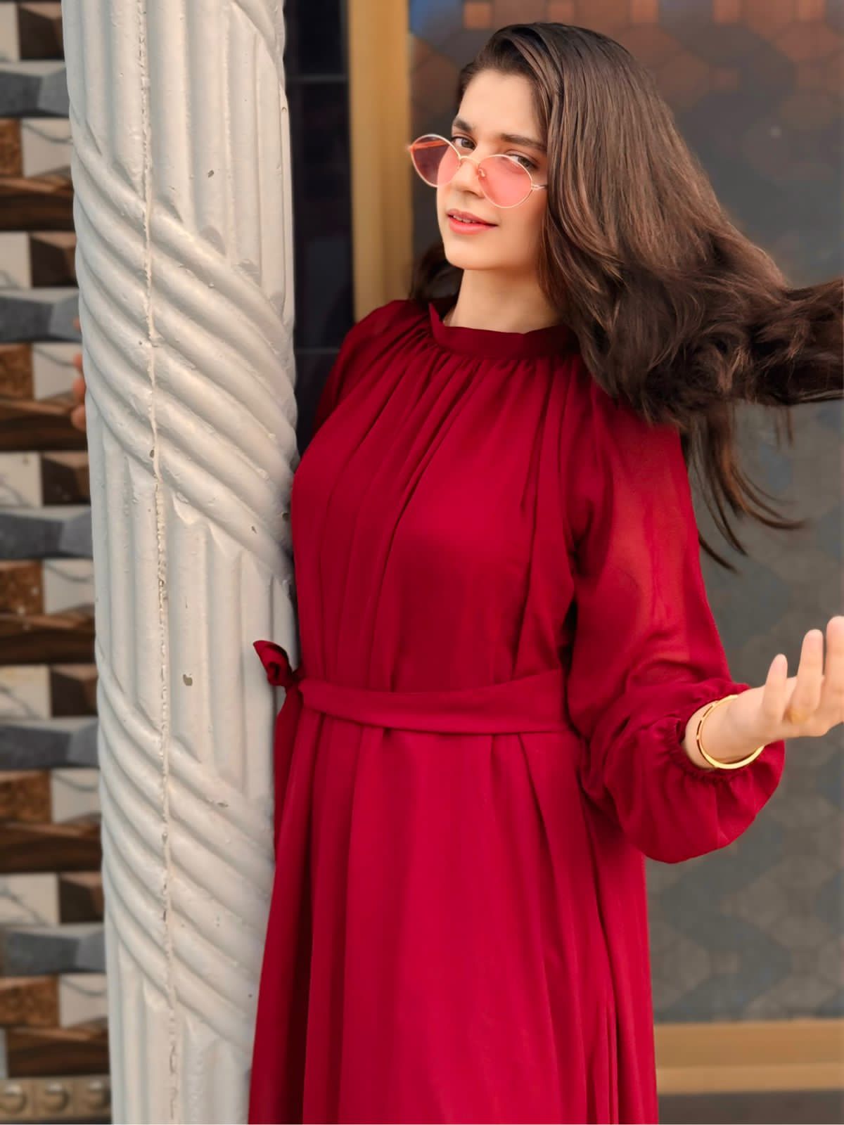 RED ARIA DRESS