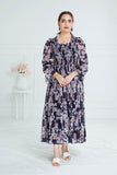 NAVYBLUE SQAURISH FLORAL