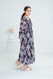 NAVYBLUE SQAURISH FLORAL