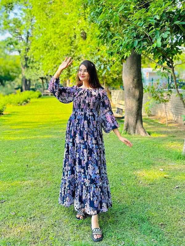 FRENCH NAVY BLUE DRESS
